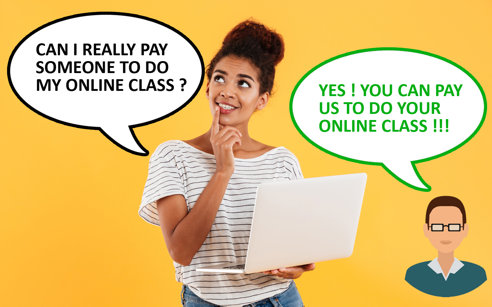paysomeonetodomyonlineclass
